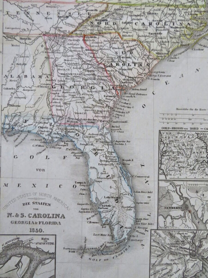 Map of North Florida and South Georgia