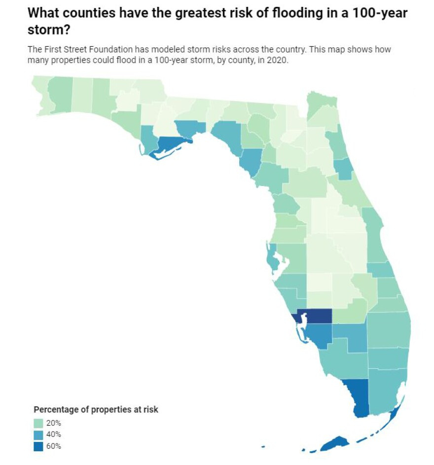 Florida Has Thousands More Properties With High Flood Risk Than with regard to Map Of Flooding In Florida