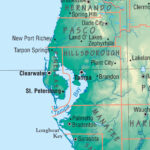 Florida Intermediate Thematic Wall Mapkappa   The Map Shop With Regard To Map Of Port Richey Florida