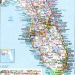 Florida Interstate Highways Map I 4 I 10 I 75 I 95 Road State Free With Regard To Map Of I 10 In Florida