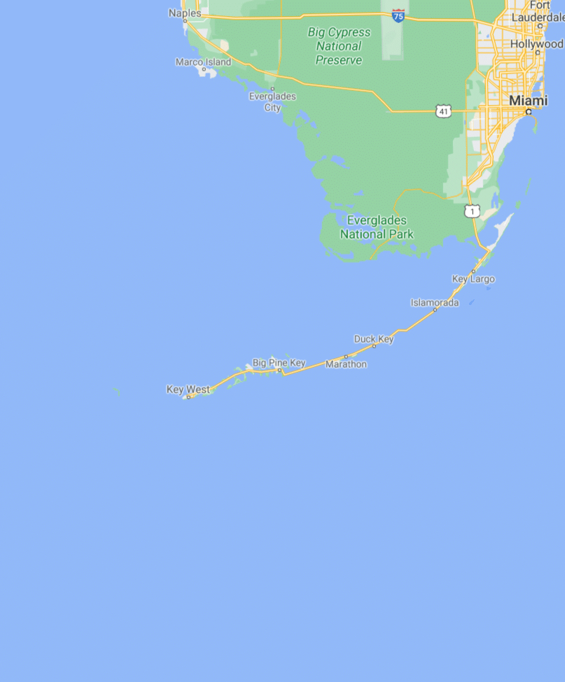 Florida-Keys-Google-Maps - 2Traveldads with Google Map of Florida Keys