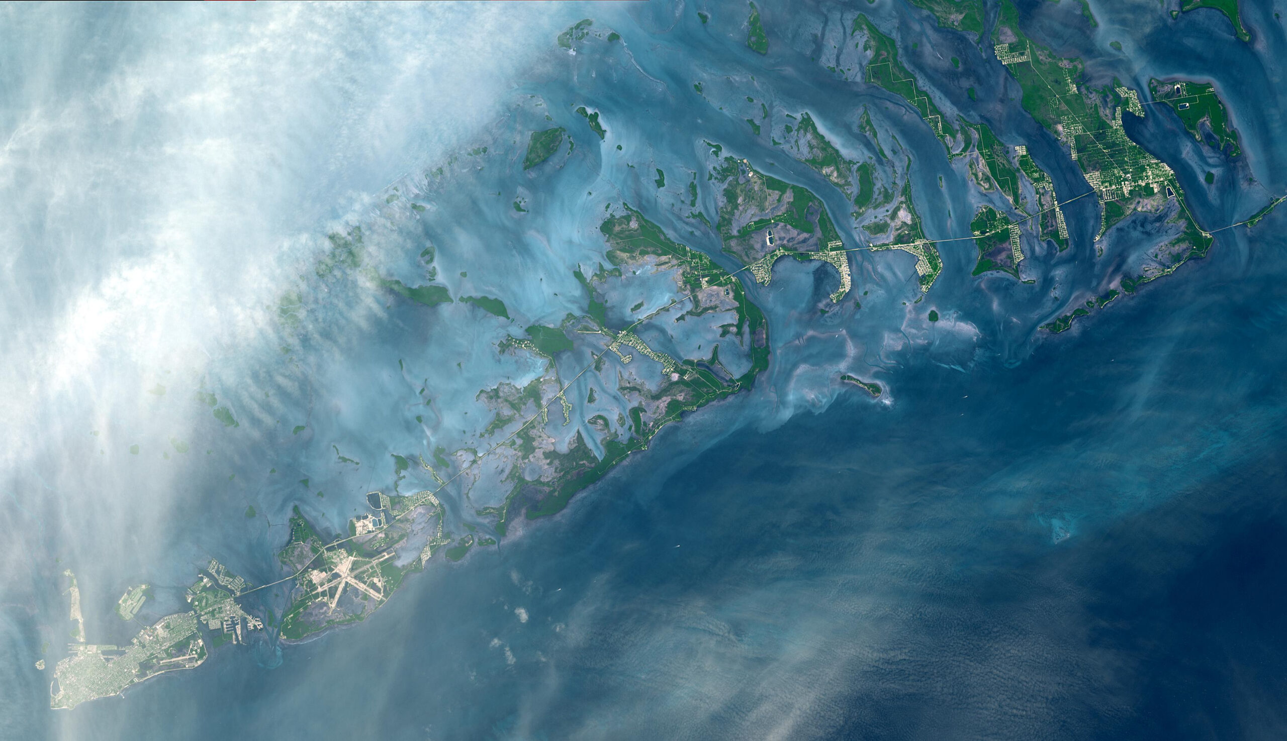 Florida Keys | Nasa Jet Propulsion Laboratory (Jpl) regarding Aerial Map of Florida Keys