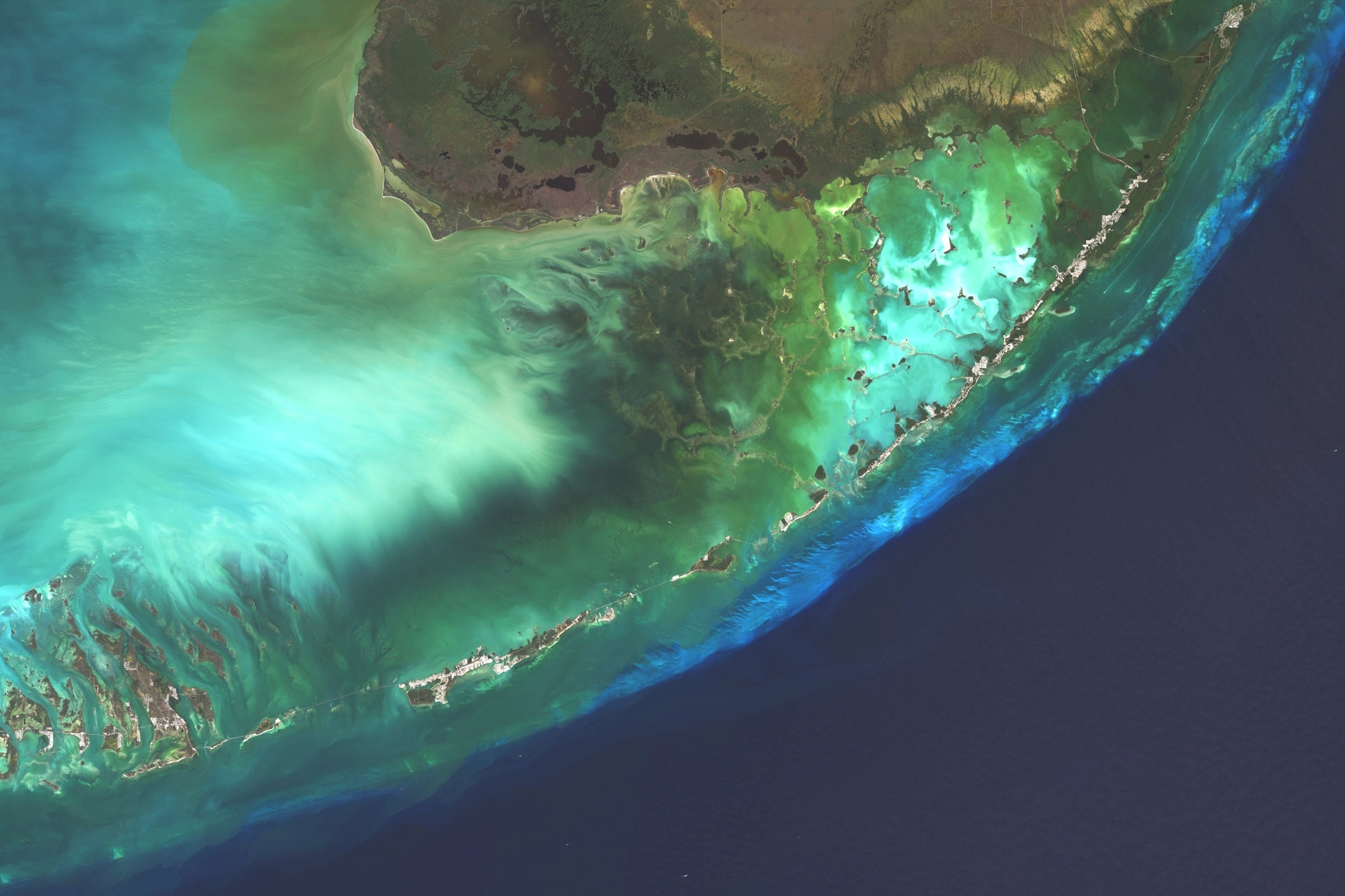 Florida Keys Satellite Imagery, Florida, Florida Keys, Usa, Aerial regarding Aerial Map Of Florida Keys