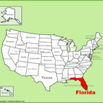 Florida Location On The U.s. Map   Ontheworldmap With Regard To Florida On Map Of America