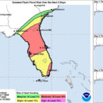 Florida Map Shows Flash Flood Risks Ahead Of Hurricane Milton In Map Of Flooding In Florida