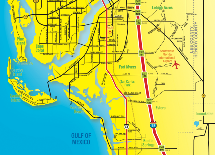 Fort Myers Map of Florida