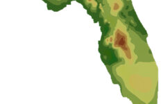 Florida Maps - Whiteclouds with regard to 3D Elevation Map of Florida