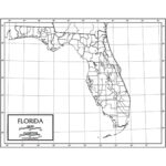 Florida Outline Map, Laminated, Pack Of 50   Uni21231 | Kappa Map With Map Of Florida Latitude And Longitude