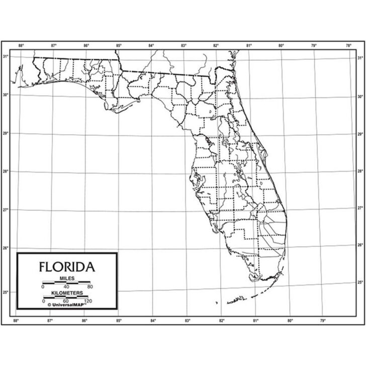 Map of Florida Latitude and Longitude
