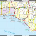 Florida Panhandle Road Map With Map Of The Panhandle Florida