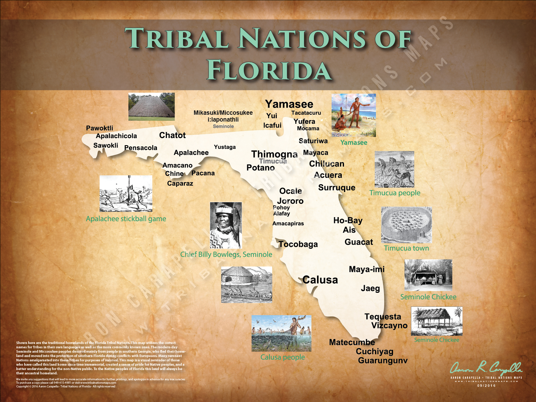 Florida - Pdf - Digital Map (Static) regarding Map of Native American Tribes in Florida