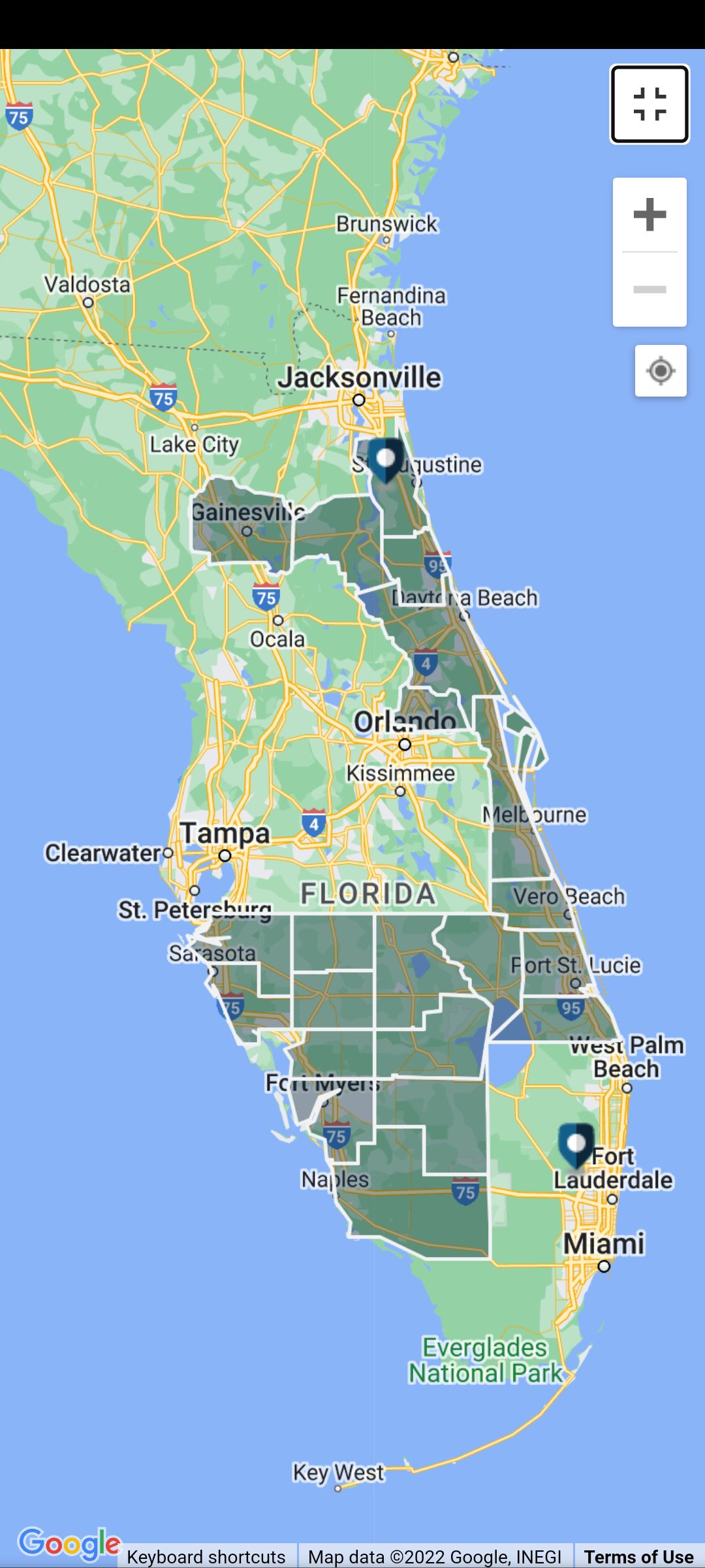 Florida Power Outages According To Fpl Right Now, Half The State intended for Power Outage Map Of Florida
