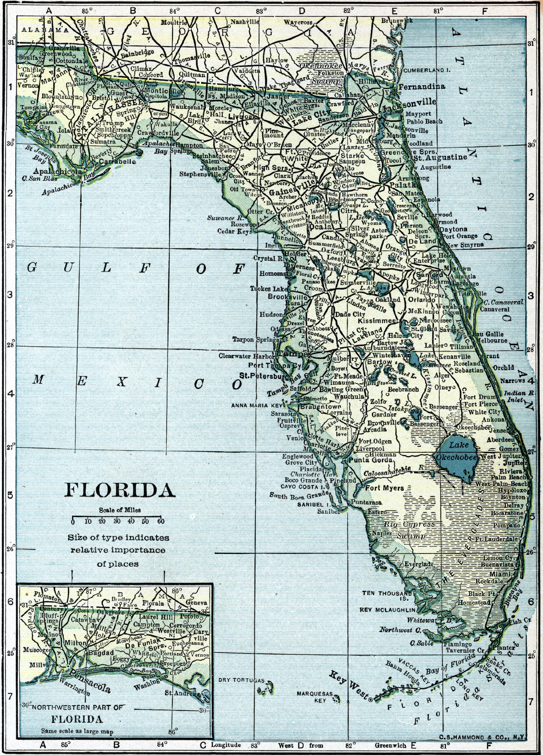 Florida Railroads: Map, History, Abandoned Lines inside Map Of Railroads In Florida