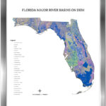 Florida  Rivers & Lakes Map For Map Of Florida With Lakes