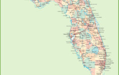 Florida Road Map With Cities And Towns – Ontheworldmap intended for Free Printable Map Of Florida With Cities