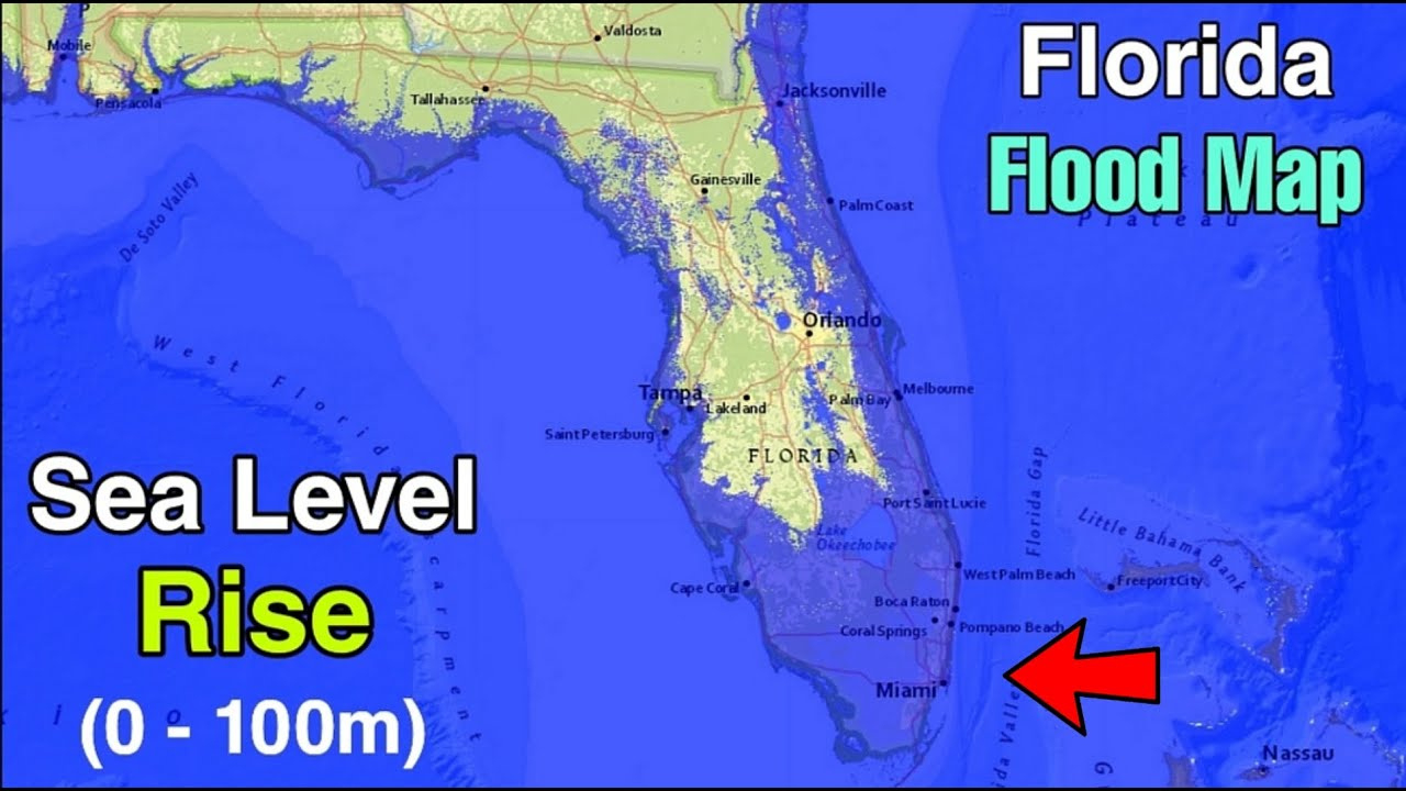 Florida Sea Level Rise Visualization within Map Of Flooding In Florida