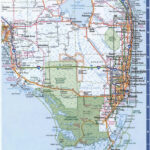 Florida Southern Roads Map. Map Of South Florida Cities And Highways Within Map Of South Florida Highways