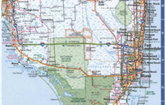Florida Southern Roads Map. Map Of South Florida Cities And Highways within Map of South Florida Highways