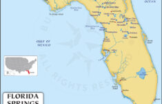 Florida Springs Map, Map Of Florida Freshwater Springs in Maps of Springs in Florida