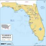 Florida Springs Map, Map Of Florida Freshwater Springs Throughout Map Of The Springs In Florida