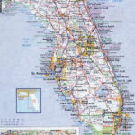 Florida State Map Poster   Vibrant Colors, Detailed Indonesia | Ubuy With Regard To Detailed Map Of The State Of Florida