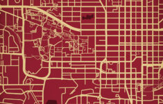 Florida State University Campus Map Artcity Prints - The Map Shop intended for Map Of Florida State University Campus