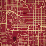 Florida State University Campus Map Artcity Prints   The Map Shop Regarding Map Of Florida State University