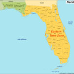 Florida Time Zones Map   Ontheworldmap Intended For Map Of Florida Time Zones