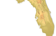 Florida Topographic Map Stl Model pertaining to 3D Elevation Map Of Florida