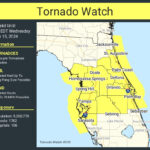 Florida Tornado Watch Map Shows 11 Counties On Alert   Newsweek With Regard To Map Of Tornadoes In Florida