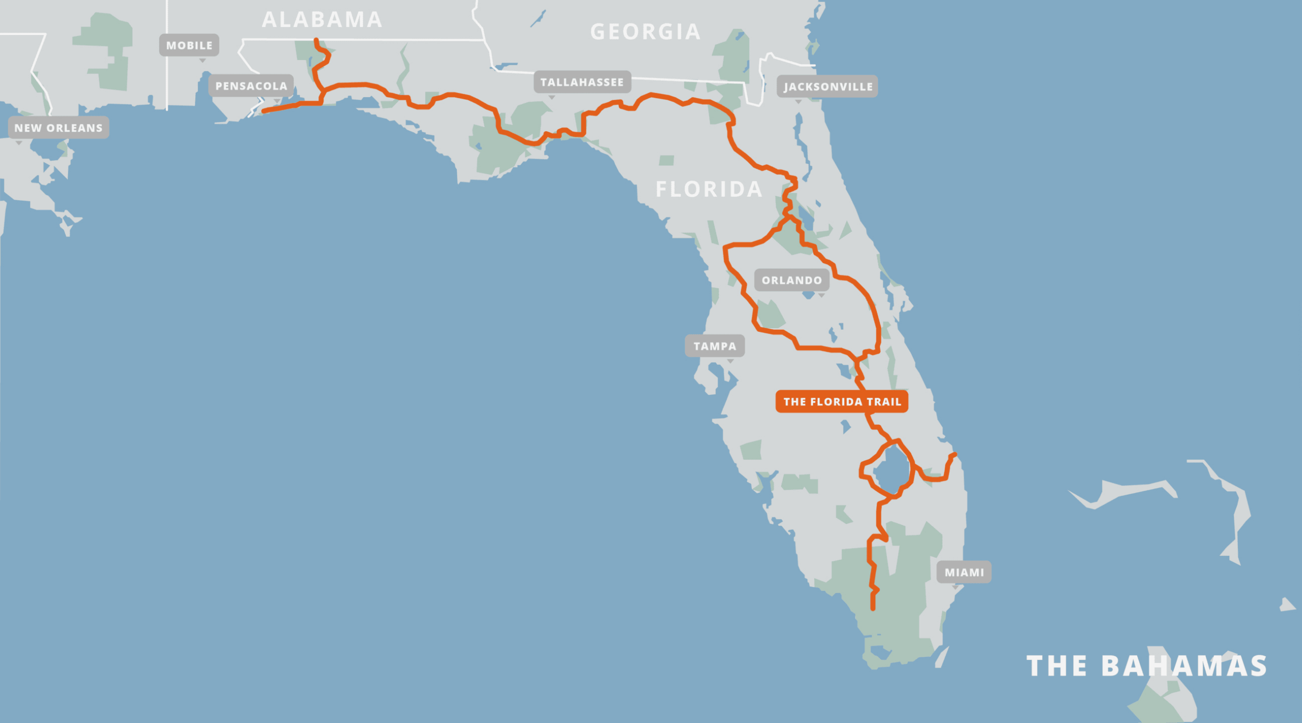 Florida Trail | Farout regarding Map of the Florida Trail