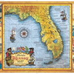 Florida Treasure Map   Historic Print & Map Co. For Map Of Treasure Coast Of Florida
