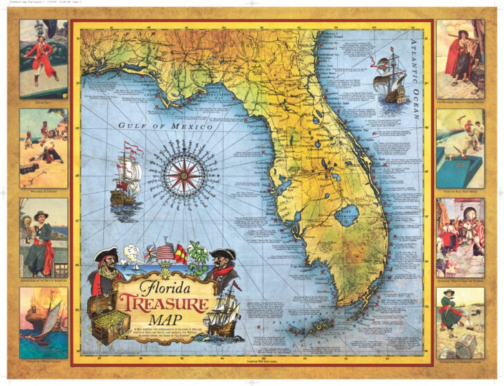 Map of Treasure Coast of Florida