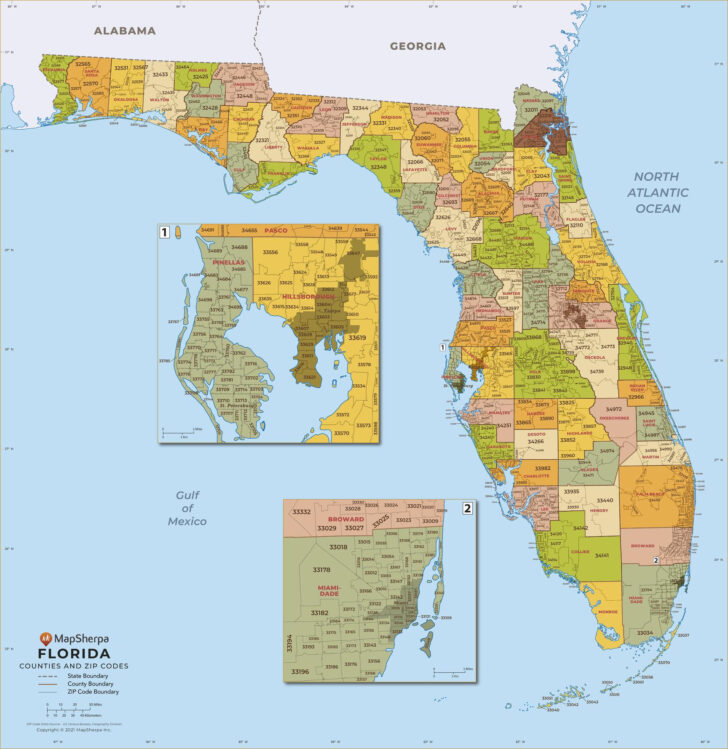 Map of Counties in Florida Panhandle