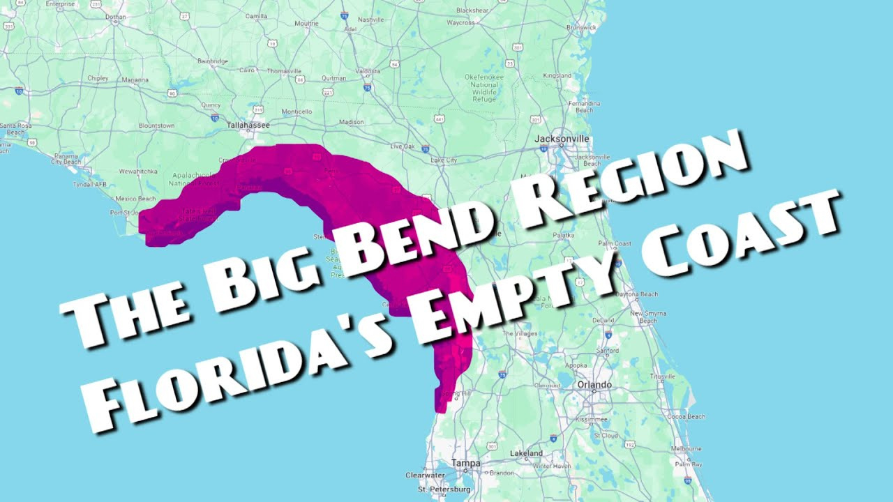Florida&amp;#039;S Big Bend Region &amp;quot;The Empty Coast&amp;quot; in Map of Big Bend Area of Florida