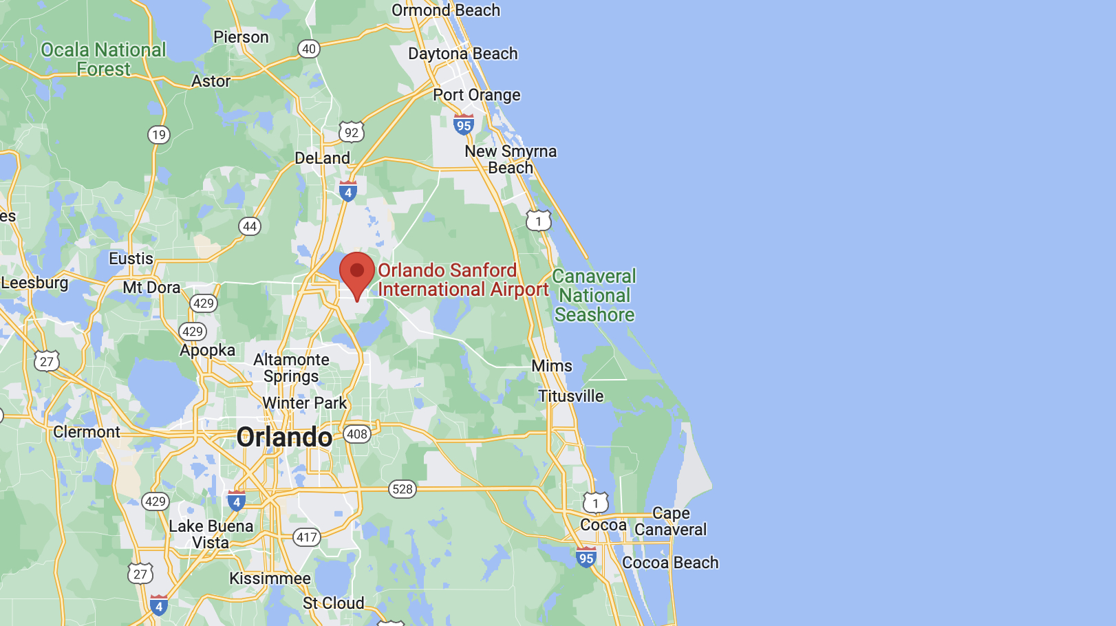 Fly Private To Orlando Sanford International Airport with regard to Map of Sanford Airport Florida