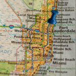 Fort Lauderdale Florida Pinpoint On A Map | Picxclicx | Free Stock Intended For Map Of Florida Miami And Fort Lauderdale