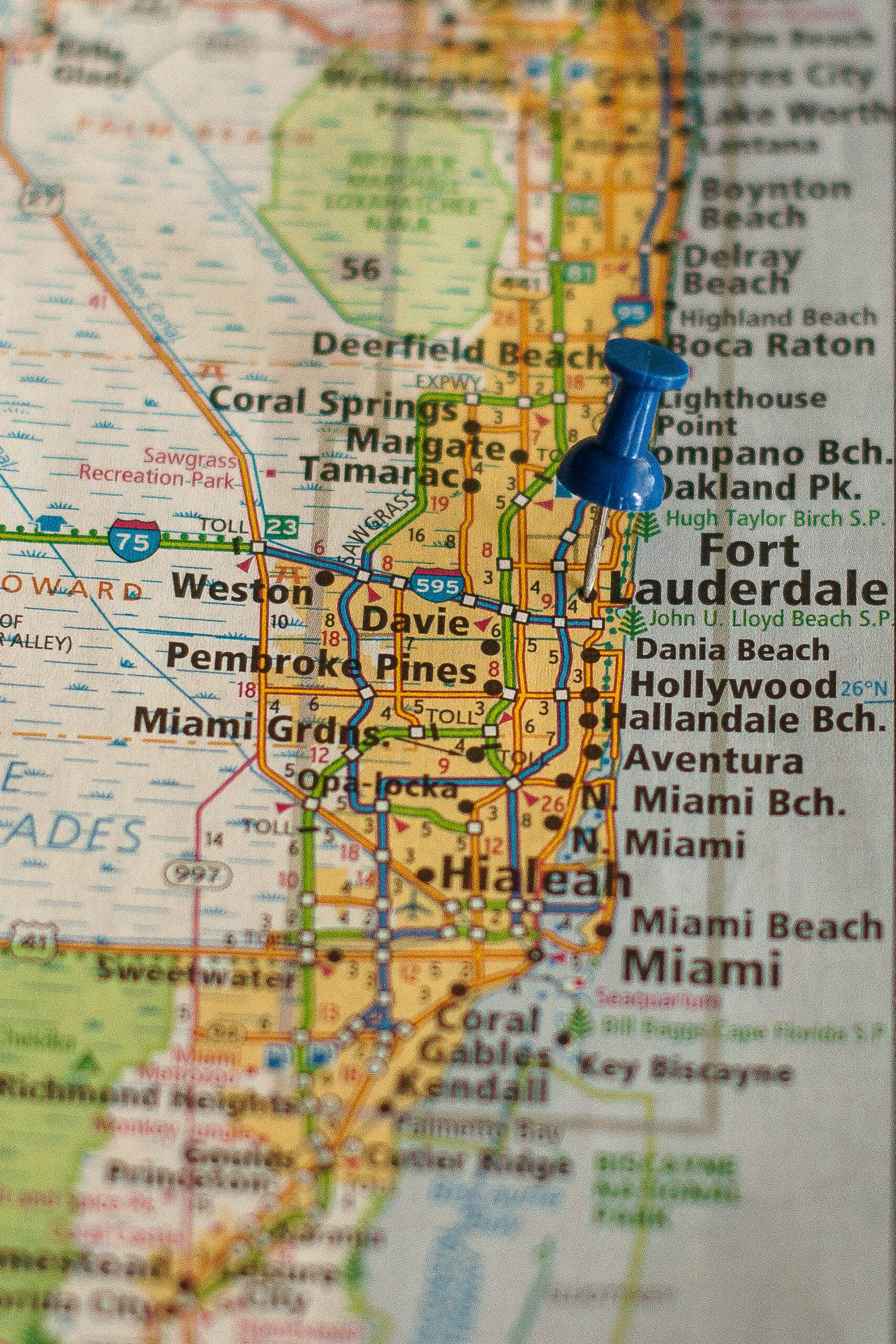 Fort Lauderdale Florida Pinpoint On A Map | Picxclicx | Free Stock intended for Map Of Florida Miami And Fort Lauderdale