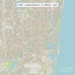 Fort Lauderdale Florida Us City Street Mapfrank Ramspott For City Map Of Fort Lauderdale Florida