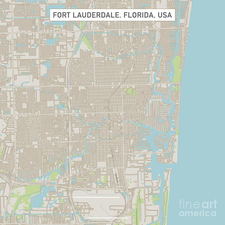Fort Lauderdale Florida Us City Street Mapfrank Ramspott for City Map Of Fort Lauderdale Florida