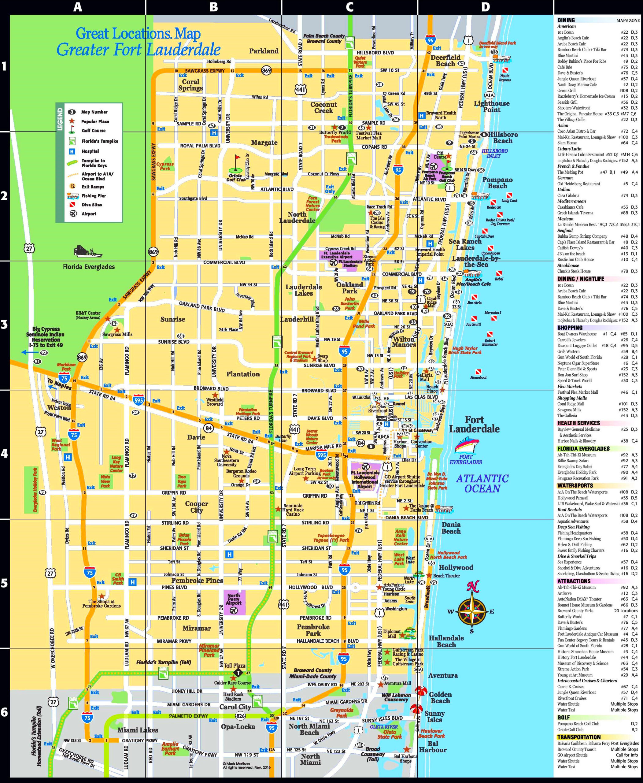 Fort Lauderdale Tourist Attractions Map - Ontheworldmap with regard to Map Of Fort Lauderdale Florida Area