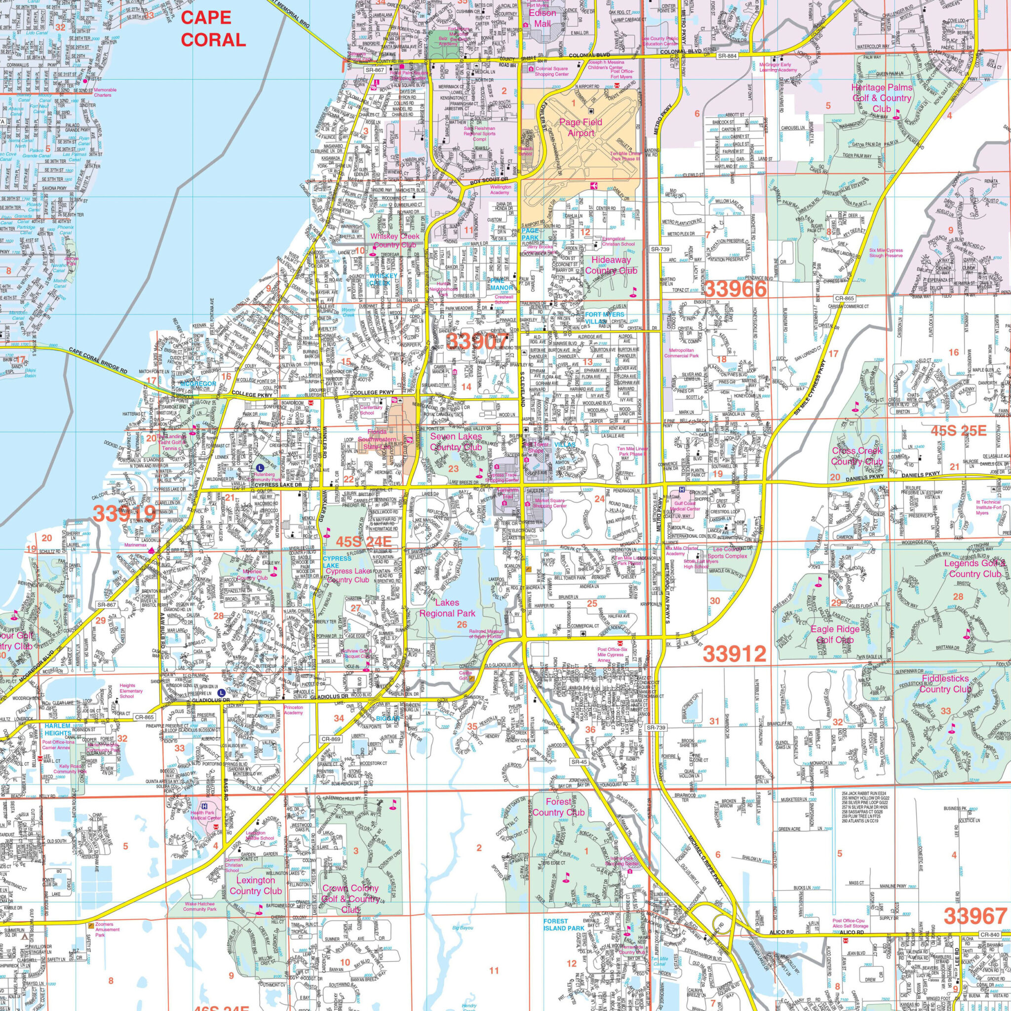 Florida Map Of Fort Myers | Maps Of Florida