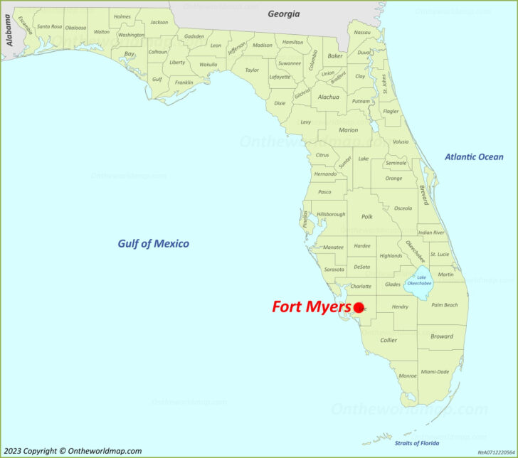 Map of Ft Myers Florida