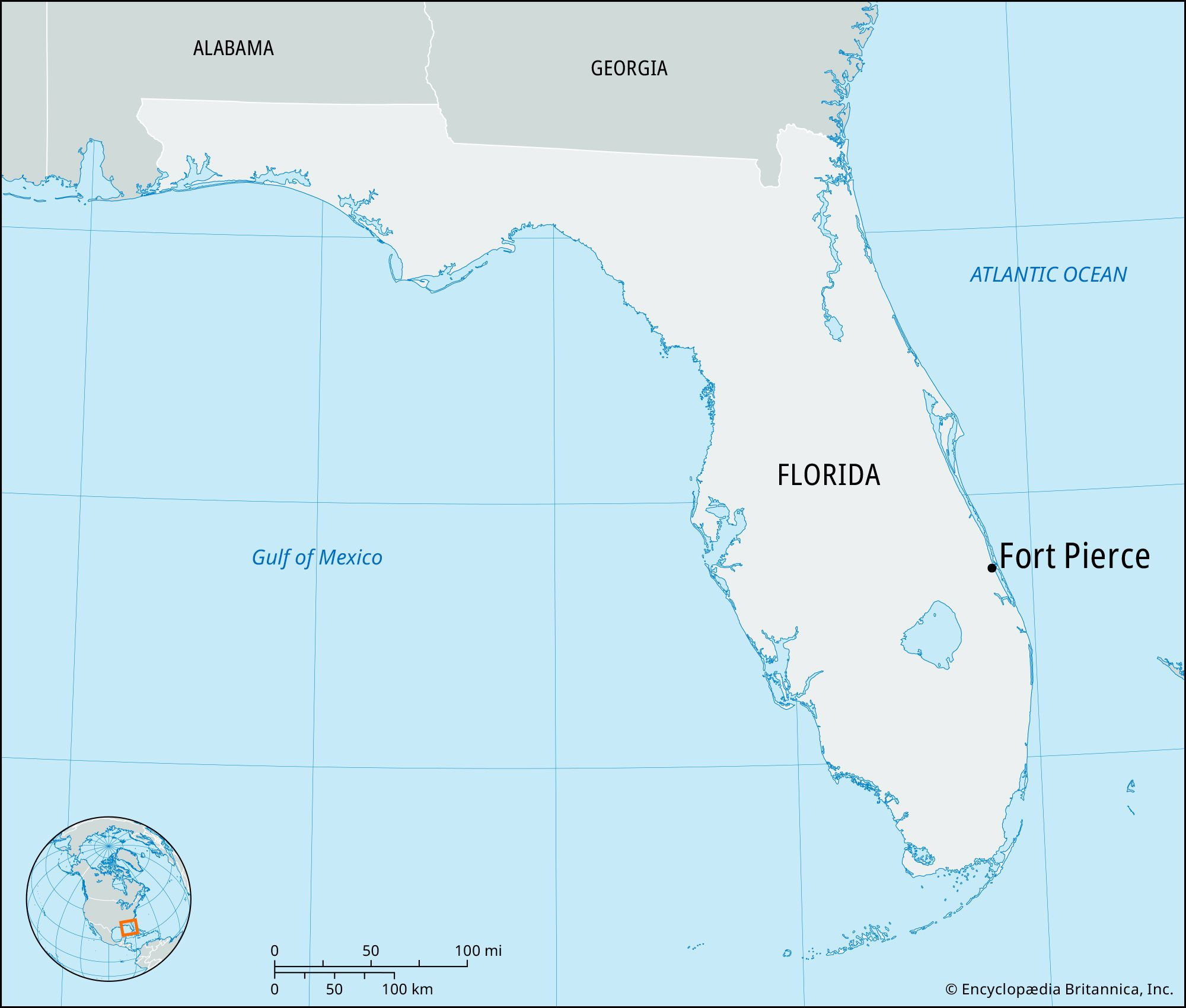 Fort Pierce | Florida, Map, History, &amp;amp; Facts | Britannica with Map Of Florida Fort Pierce
