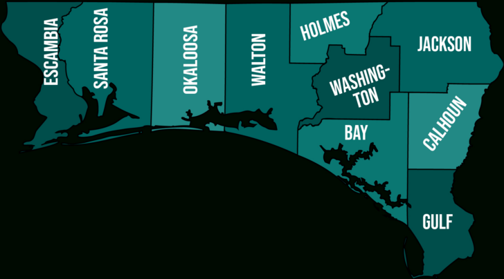 Map of Okaloosa Island Florida