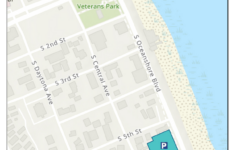 Free Beach Parking Map intended for Map of Flagler Beach Florida