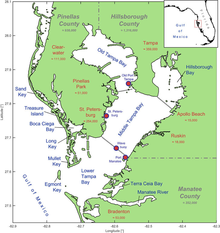 Map of Barrier Islands Florida