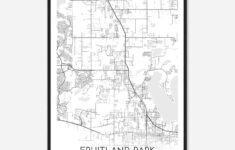 Fruitland Park Florida Map Poster, Modern Home Decor Wall Art Print -  Custom Maps &amp; Posters for Map Of Fruitland Park Florida