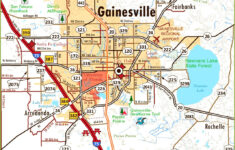 Gainesville Area Road Map - Ontheworldmap within City of Gainesville Florida Map