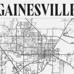 Gainesville, Florida, Gainesville Map, Gainesville Print, Florida Intended For Gainesville Fl Map Of Florida